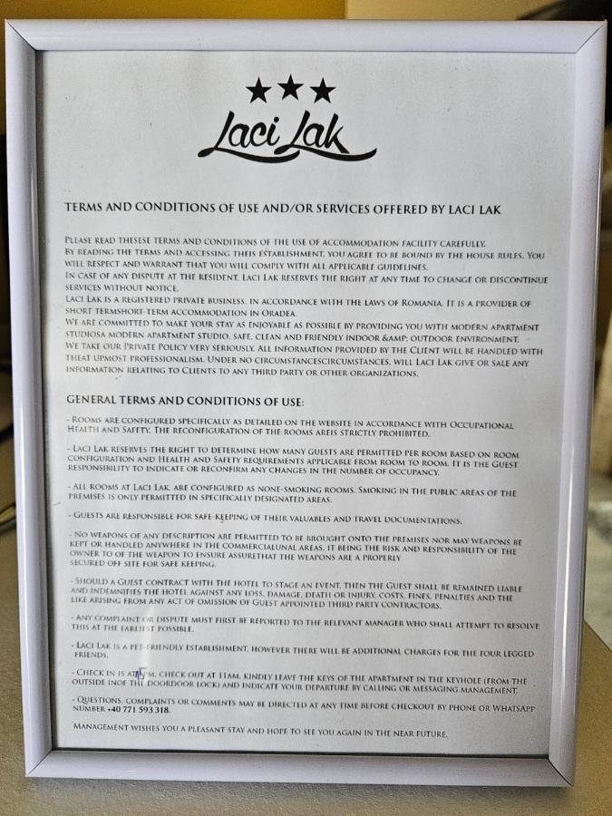 Laci Lak Oradea Exterior foto